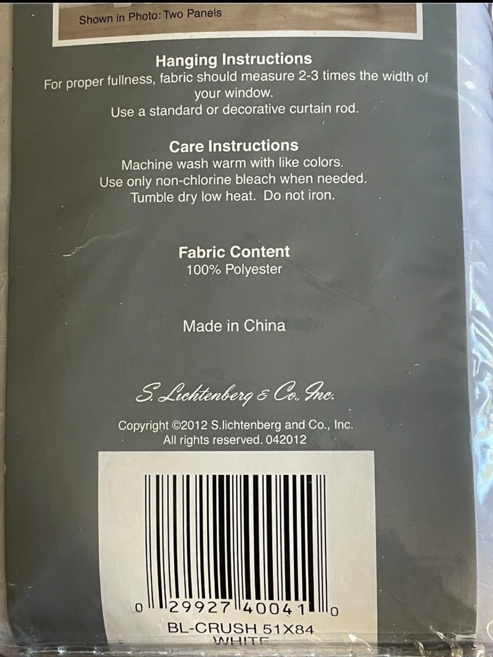 Crushed Voile Sheer Curtain Panel - White (Set of 2)